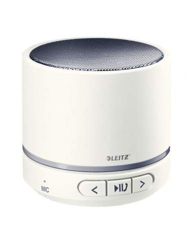 Minicassa wireless Bluetooth WOW Leitz - bianco metallizzato - 63581001
