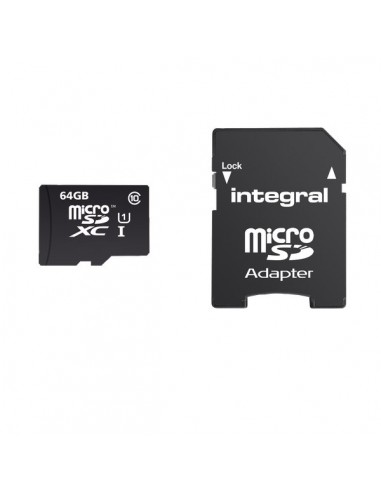 Flash memory card Integral - 8 GB - INMSDH8G10-40U1