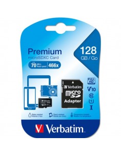Flash memory card Verbatim - Micro SDHC Class 10 - 128 GB - 44085