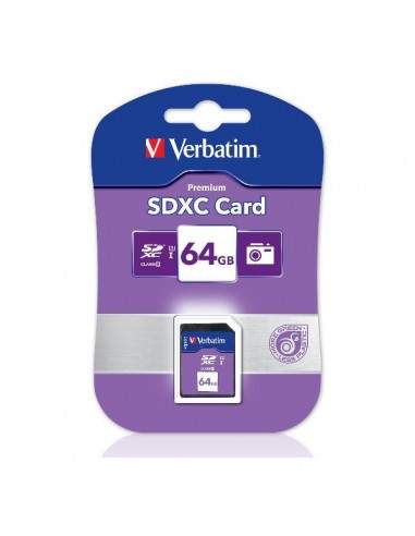 Flash Memory Card Verbatim - SDXC - 64 Gb - 44024