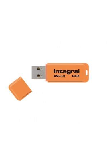 Flash Drive NEON 3.0 Integral - 16 GB - arancione - INFD16GBNEONOR3.0