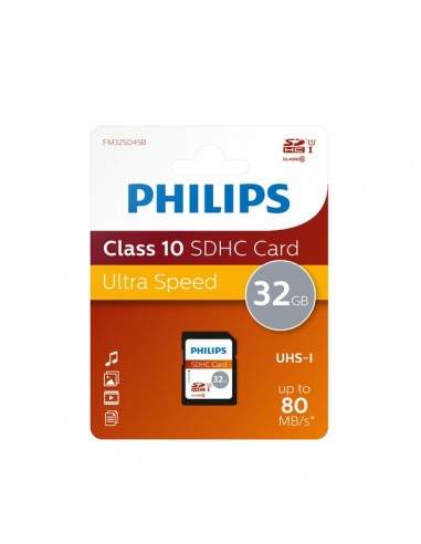 Flash Memory Card Philips - 32GB - SDHC Class 10 - PHSD32GBHCCL10