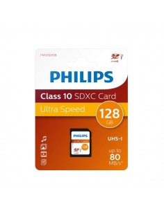 Flash Memory Card Philips - 128GB - SDXC Class 10 - PHSD128GBXCCL10