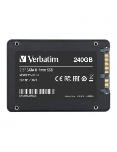 SSD interno 2,5'' interfaccia SATA III Verbatim - 240gb - 70023