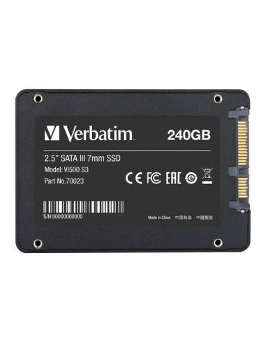 SSD interno 2,5'' interfaccia SATA III Verbatim - 240gb - 70023