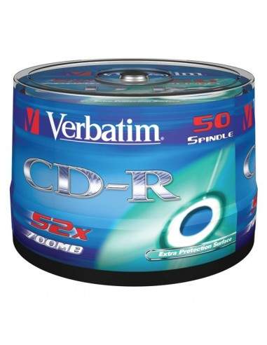 CD Verbatim - CD-R - 700 Mb - 52x - Super AZO stampabile - Spindle - 43438 (conf.50)