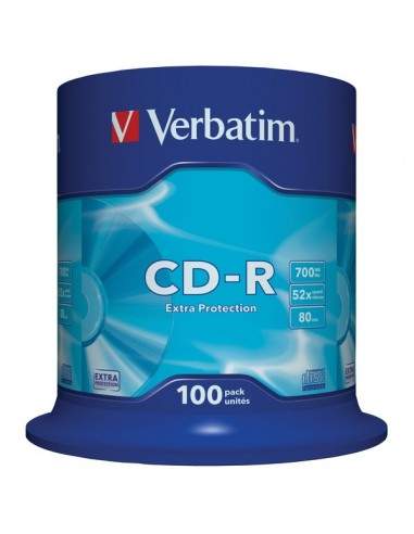 CD Verbatim - CD-R - 700 Mb - 52x - Extra Protection - Spindle - 43411 (conf.100)