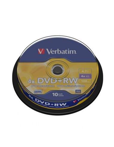 DVD Verbatim - DVD+RW - 4,7 Gb - 4x - Spindle - 43488 (conf.10)