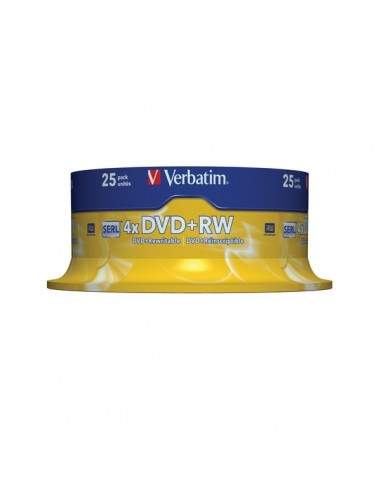 DVD Verbatim - DVD+RW - 4,7 Gb - 4x - Spindle - 43489 (conf.25)