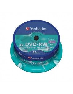 DVD Verbatim - DVD-RW - 4,7 Gb - 4x - Spindle - 43639 (conf.25)