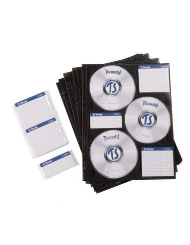 Busta archiviabile per CD/DVD Tecnostyl - 6 CD - CD6BS10 (conf.10)