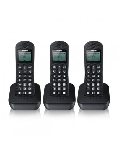 Telefono Cordless GALA TRIO Brondi - 3 Telefoni - nero - 10274090