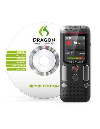 Registratore vocale digitale DVT2710 Philips - grigio/nero - DVT2710