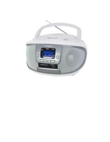 Radio-Lettore Cd-Mp3 Boombox Irradio  - Bianco/Silver - 213310016