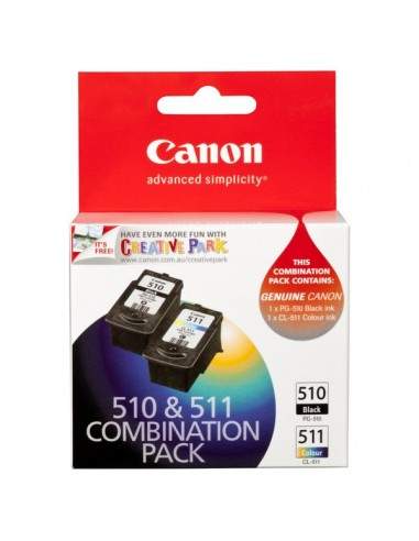 Originale Canon inkjet conf. 2 serb. ink. PG-510/CL-511 - 9x2 ml - nero +colore - 2970B010