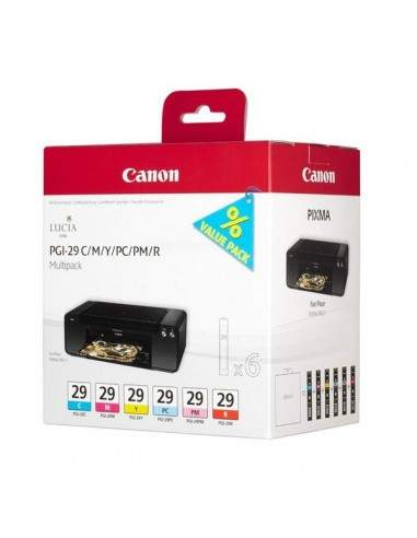 Originale Canon inkjet conf. 6 serb. ink. ink pigm. 102 PGI-29 C/M/Y/PC/PM/R - 36x6 ml - colore- 4873B005