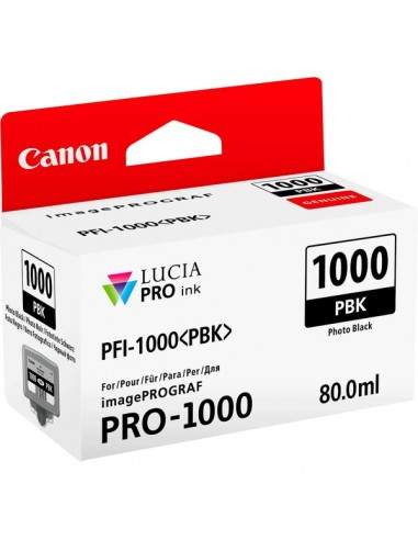 Originale Canon inkjet cartuccia PFI-1000PBK - 80 ml - nero fotografico - 0546C001