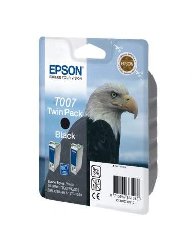 Originale Epson inkjet conf. 2 cartucce rs STYLUS PHOTO T007 - nero - C13T00740210