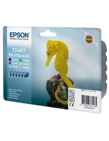 Originale Epson inkjet conf. 6 cartucce rs T0487 - 6 colori - C13T04874010