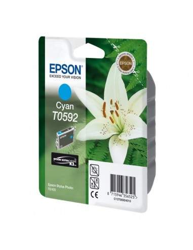 Originale Epson inkjet cartuccia ink pigmentato rs ULTRACHROME K4 T0592 - 13 ml - ciano - C13T05924010