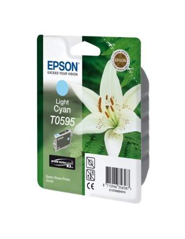 Originale Epson inkjet cartuccia ink pigmentato rs  K7 T0595 - 13 ml - ciano chiaro - C13T05954010