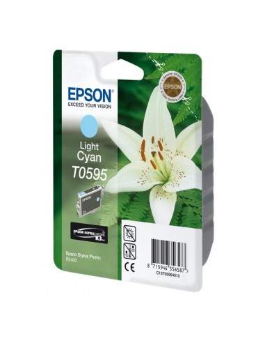 Originale Epson inkjet cartuccia ink pigmentato rs  K7 T0595 - 13 ml - ciano chiaro - C13T05954010