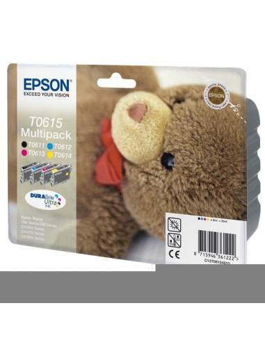 Originale Epson inkjet conf. 4 cartucce orsetto T0615/blister RS - n+c+m+g - C13T06154010