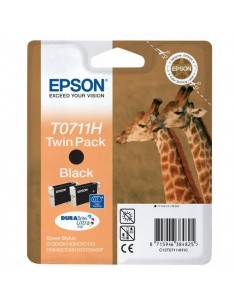 Originale Epson inkjet conf. 2 cartucce ink pigmentato rs T0711H - nero - C13T07114H10