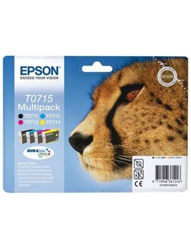Originale Epson inkjet conf. 4 cartucce ghepardo Durabrite Ultra T0715 - n+c+m+g - C13T07154012