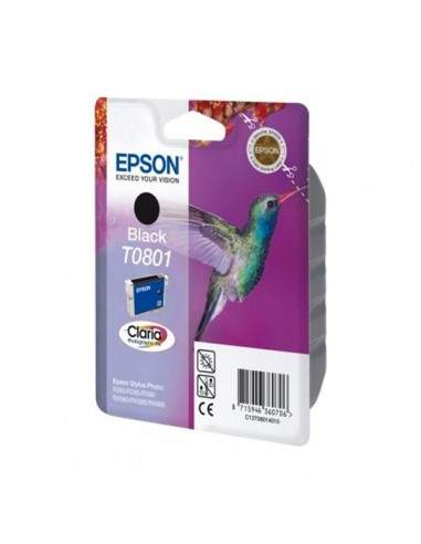 Originale Epson inkjet cartuccia colibrì Claria T0801/blister RS - nero - C13T08014011