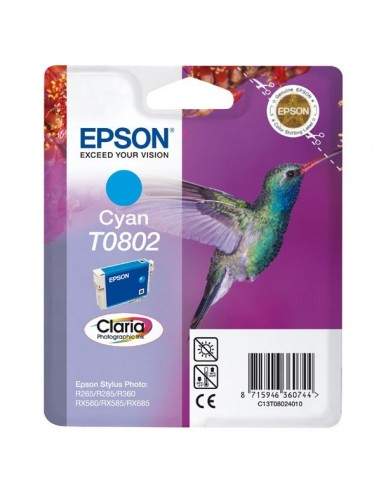 Originale Epson inkjet cartuccia colibrì Claria T0802/blister RS - ciano - C13T08024011