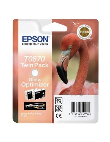 Originale Epson inkjet conf. 2 cartucce gloss optimizer rs T0870 - C13T08704010