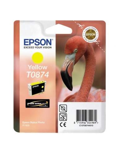 Originale Epson inkjet cartuccia ink pigmentato rs  HI-GLOSS2 T0874 - 11,4 ml - giallo - C13T08744010