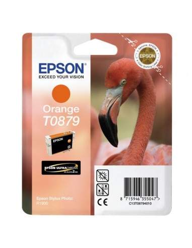 Originale Epson inkjet cartuccia ink pigmentato rs  HI-GLOSS2 T0879 - 11,4 ml - arancio - C13T08794010
