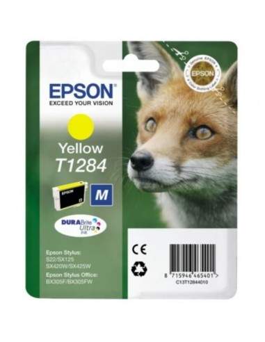 Originale Epson inkjet cartuccia ink pigmentato volpe Durab. U. T1284 - 3.5 ml - giallo - C13T12844012