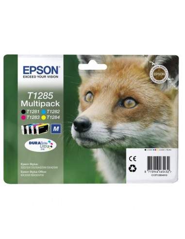 Originale Epson inkjet conf. 4 cartucce ink pigm. volpe Durab. U. T1285 - 16.4 ml- n+c+m+g - C13T12854012