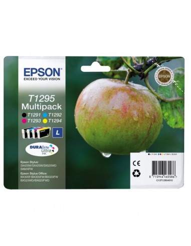 Originale Epson inkjet conf. 4 cartucce ink pigm. mela Durab. U. T1295 - 32.2 ml - n+c+m+g - C13T12954012