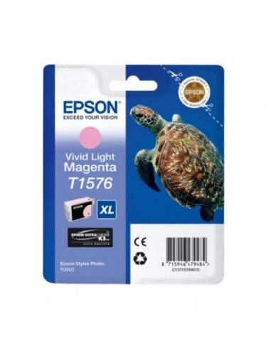 Originale Epson inkjet cart.A.R. ink pigm. tart-tag. XL T1576 -25,9 ml-magenta chiaro vivido-C13T15764010