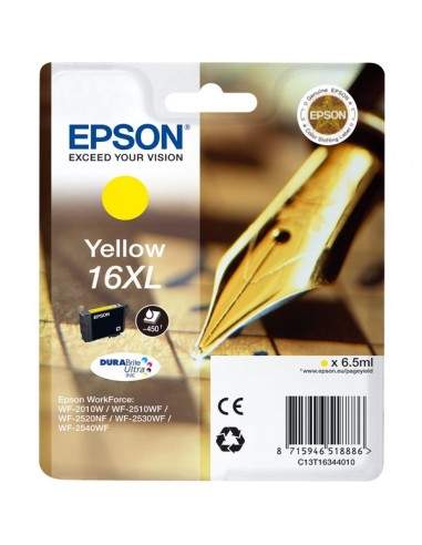 Originale Epson inkjet cartuccia A.R. ink pigmentato penna e cruc.Durab. U. 16XL - giallo - C13T16344012