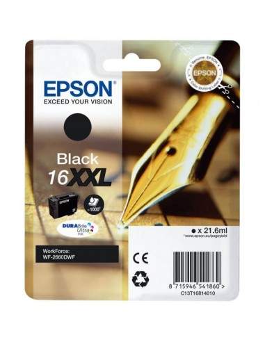 Originale Epson inkjet cartuccia penna e cruc.Durabrite Ultra Ink 16XXL - 21.6 ml - nero - C13T16814012