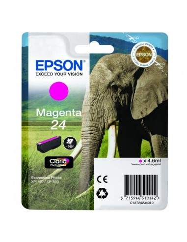 Originale Epson inkjet cartuccia elefante Claria Photo HD 24 - 4,6 ml - magenta - C13T24234012