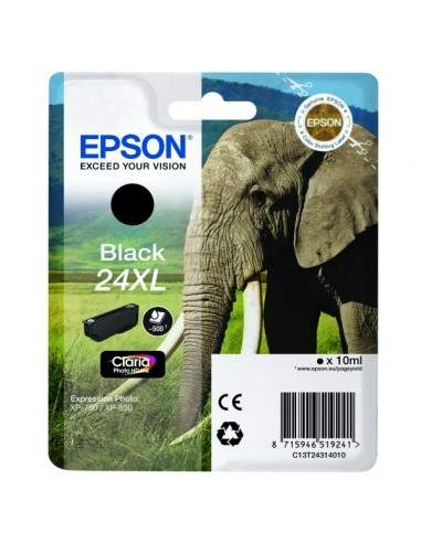 Originale Epson inkjet cartuccia A.R. elefante Claria Photo HD 24XL - 10 ml - nero - C13T24314012