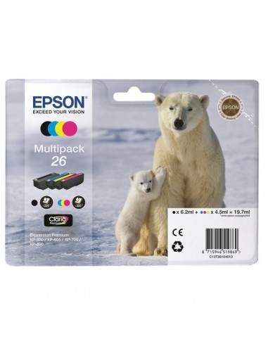 Originale Epson C13T26164010 Conf. 4 cartucce inkjet 26 n+c+m+g