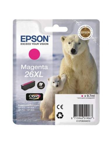 Originale Epson inkjet cartuccia A.R. orso polare Claria Premium 26XL - 9.7 ml - magenta - C13T26334012