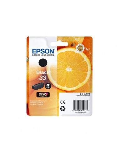 Originale Epson inkjet cartuccia ink pigmentato arance Claria Premium T33 - 6.4 ml - nero - C13T33314012