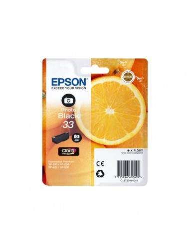 Originale Epson inkjet cartuccia arance Claria Premium T33 - 4.5 ml - nero fotografico - C13T33414012