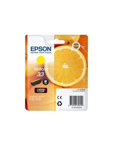 Originale Epson inkjet cartuccia arance Claria Premium T33 - 4.5 ml - giallo - C13T33444012