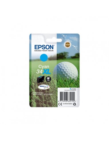 Originale Epson inkjet cartuccia A.R. pallina da golf Durab. U. 34XL - 10,8 ml - ciano - C13T34724010