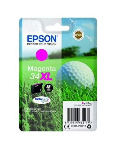 Originale Epson inkjet cartuccia A.R. pallina da golf Durab. U. 34XL - 10,8 ml - magenta - C13T34734010