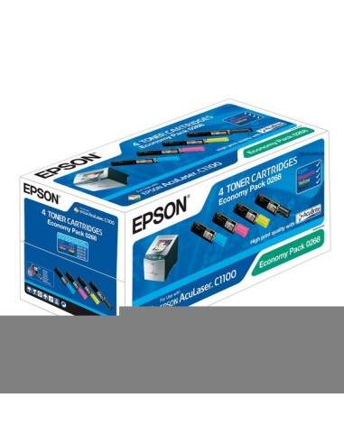 Originale Epson laser conf. 4 toner ECONOMY PACK 0268 - n+c+m+g - C13S050268